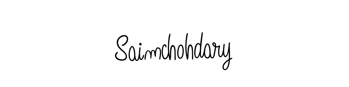 How to make Saimchohdary signature? Angelique-Rose-font-FFP is a professional autograph style. Create handwritten signature for Saimchohdary name. Saimchohdary signature style 5 images and pictures png