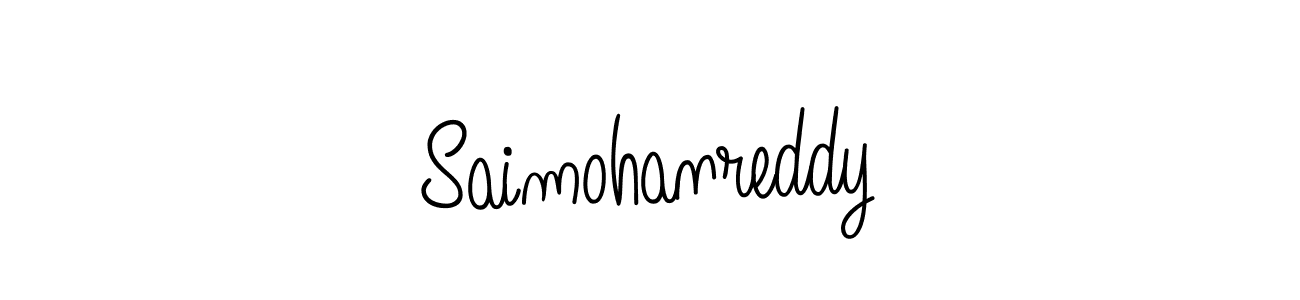 Design your own signature with our free online signature maker. With this signature software, you can create a handwritten (Angelique-Rose-font-FFP) signature for name Saimohanreddy. Saimohanreddy signature style 5 images and pictures png