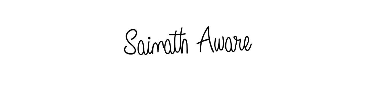 How to make Sainath Aware signature? Angelique-Rose-font-FFP is a professional autograph style. Create handwritten signature for Sainath Aware name. Sainath Aware signature style 5 images and pictures png