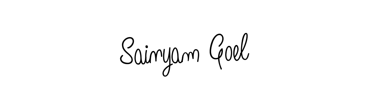 Also You can easily find your signature by using the search form. We will create Sainyam Goel name handwritten signature images for you free of cost using Angelique-Rose-font-FFP sign style. Sainyam Goel signature style 5 images and pictures png