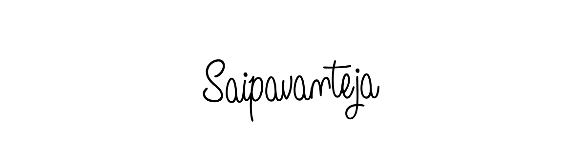 Make a beautiful signature design for name Saipavanteja. With this signature (Angelique-Rose-font-FFP) style, you can create a handwritten signature for free. Saipavanteja signature style 5 images and pictures png