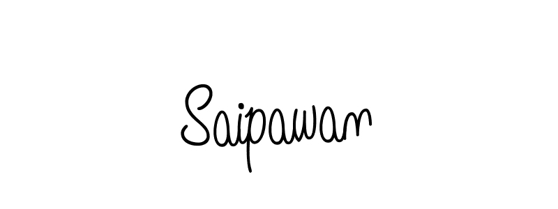 You should practise on your own different ways (Angelique-Rose-font-FFP) to write your name (Saipawan) in signature. don't let someone else do it for you. Saipawan signature style 5 images and pictures png