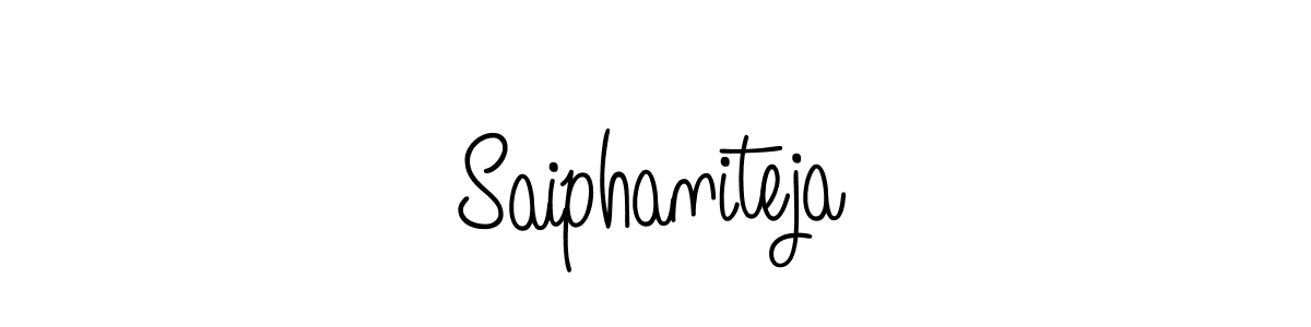 How to make Saiphaniteja name signature. Use Angelique-Rose-font-FFP style for creating short signs online. This is the latest handwritten sign. Saiphaniteja signature style 5 images and pictures png