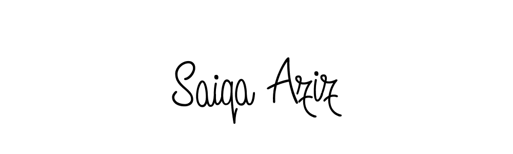 Here are the top 10 professional signature styles for the name Saiqa Aziz. These are the best autograph styles you can use for your name. Saiqa Aziz signature style 5 images and pictures png