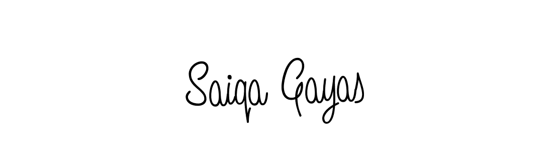 It looks lik you need a new signature style for name Saiqa Gayas. Design unique handwritten (Angelique-Rose-font-FFP) signature with our free signature maker in just a few clicks. Saiqa Gayas signature style 5 images and pictures png