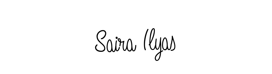The best way (Angelique-Rose-font-FFP) to make a short signature is to pick only two or three words in your name. The name Saira Ilyas include a total of six letters. For converting this name. Saira Ilyas signature style 5 images and pictures png