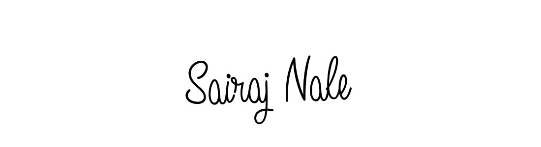 How to make Sairaj Nale name signature. Use Angelique-Rose-font-FFP style for creating short signs online. This is the latest handwritten sign. Sairaj Nale signature style 5 images and pictures png