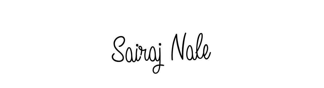 How to make Sairaj Nale name signature. Use Angelique-Rose-font-FFP style for creating short signs online. This is the latest handwritten sign. Sairaj Nale signature style 5 images and pictures png