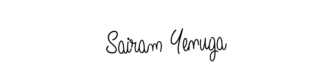 Also we have Sairam Yenuga name is the best signature style. Create professional handwritten signature collection using Angelique-Rose-font-FFP autograph style. Sairam Yenuga signature style 5 images and pictures png