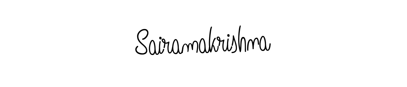 Make a beautiful signature design for name Sairamakrishna. With this signature (Angelique-Rose-font-FFP) style, you can create a handwritten signature for free. Sairamakrishna signature style 5 images and pictures png