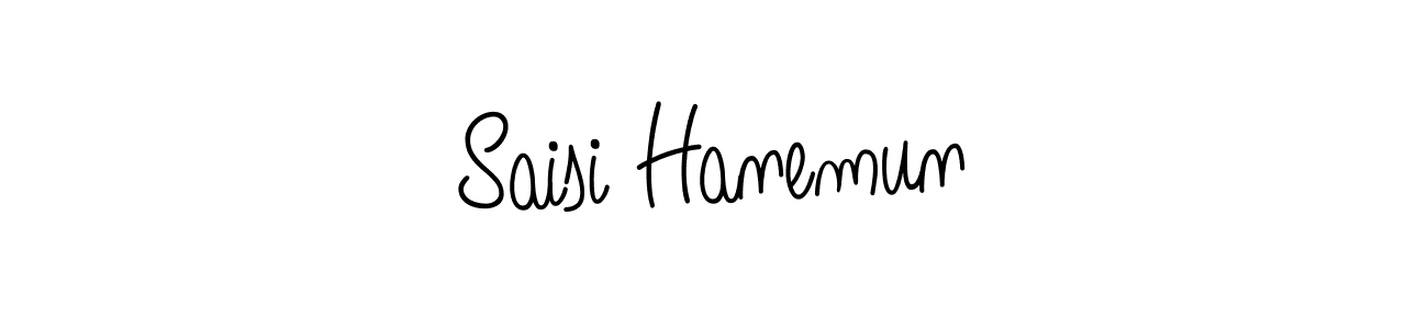 You should practise on your own different ways (Angelique-Rose-font-FFP) to write your name (Saisi Hanemun) in signature. don't let someone else do it for you. Saisi Hanemun signature style 5 images and pictures png