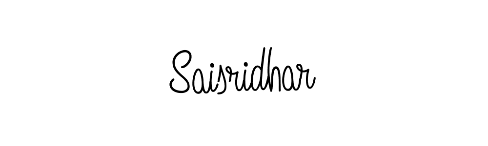 Make a beautiful signature design for name Saisridhar. With this signature (Angelique-Rose-font-FFP) style, you can create a handwritten signature for free. Saisridhar signature style 5 images and pictures png