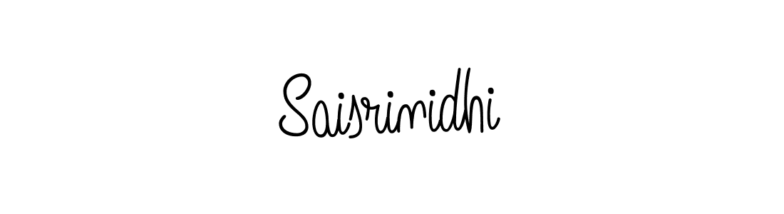 How to make Saisrinidhi name signature. Use Angelique-Rose-font-FFP style for creating short signs online. This is the latest handwritten sign. Saisrinidhi signature style 5 images and pictures png