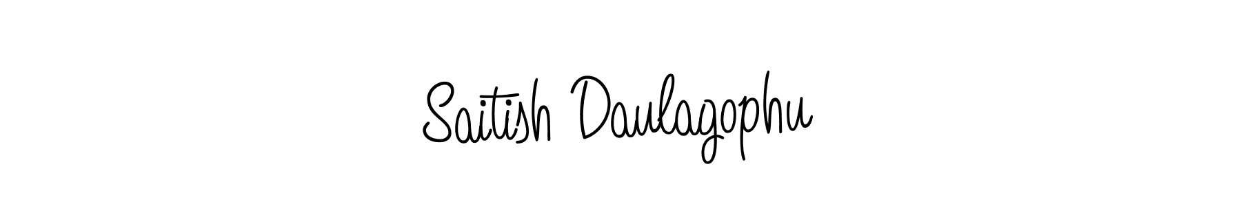 Create a beautiful signature design for name Saitish Daulagophu. With this signature (Angelique-Rose-font-FFP) fonts, you can make a handwritten signature for free. Saitish Daulagophu signature style 5 images and pictures png