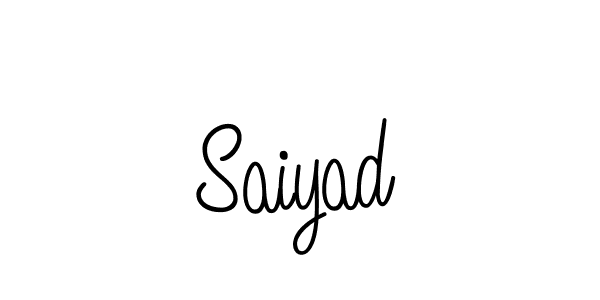 You should practise on your own different ways (Angelique-Rose-font-FFP) to write your name (Saiyad) in signature. don't let someone else do it for you. Saiyad signature style 5 images and pictures png