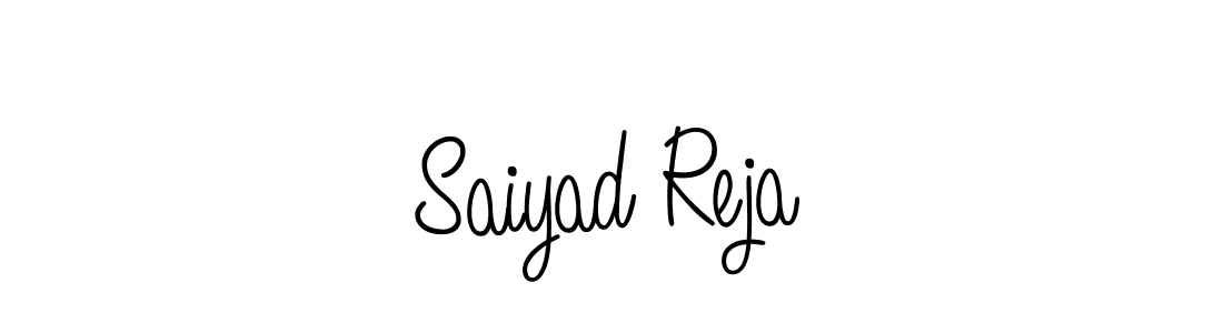 Design your own signature with our free online signature maker. With this signature software, you can create a handwritten (Angelique-Rose-font-FFP) signature for name Saiyad Reja. Saiyad Reja signature style 5 images and pictures png