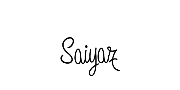 The best way (Angelique-Rose-font-FFP) to make a short signature is to pick only two or three words in your name. The name Saiyaz include a total of six letters. For converting this name. Saiyaz signature style 5 images and pictures png