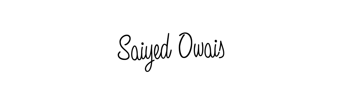 How to make Saiyed Owais name signature. Use Angelique-Rose-font-FFP style for creating short signs online. This is the latest handwritten sign. Saiyed Owais signature style 5 images and pictures png