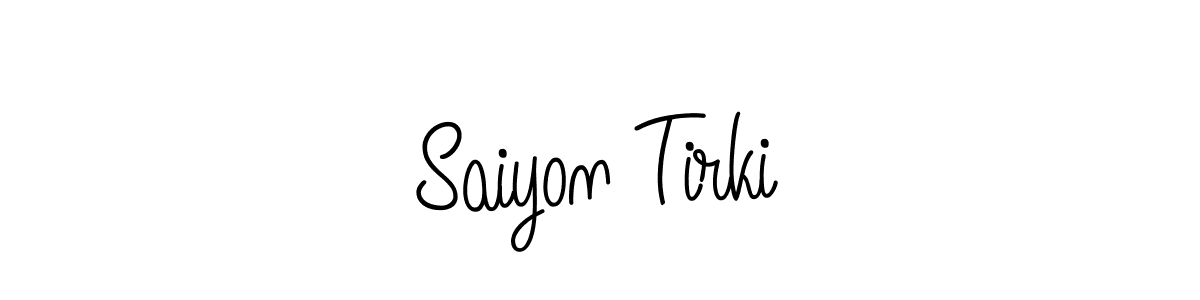 How to make Saiyon Tirki signature? Angelique-Rose-font-FFP is a professional autograph style. Create handwritten signature for Saiyon Tirki name. Saiyon Tirki signature style 5 images and pictures png