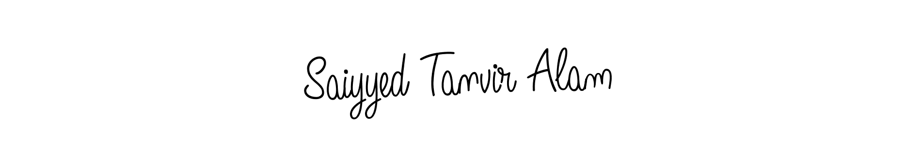 Make a beautiful signature design for name Saiyyed Tanvir Alam. With this signature (Angelique-Rose-font-FFP) style, you can create a handwritten signature for free. Saiyyed Tanvir Alam signature style 5 images and pictures png