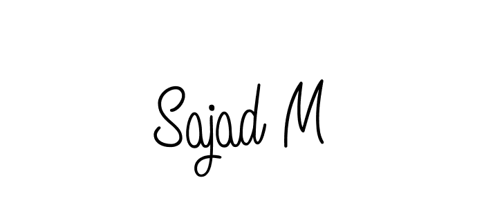 Make a beautiful signature design for name Sajad M. Use this online signature maker to create a handwritten signature for free. Sajad M signature style 5 images and pictures png