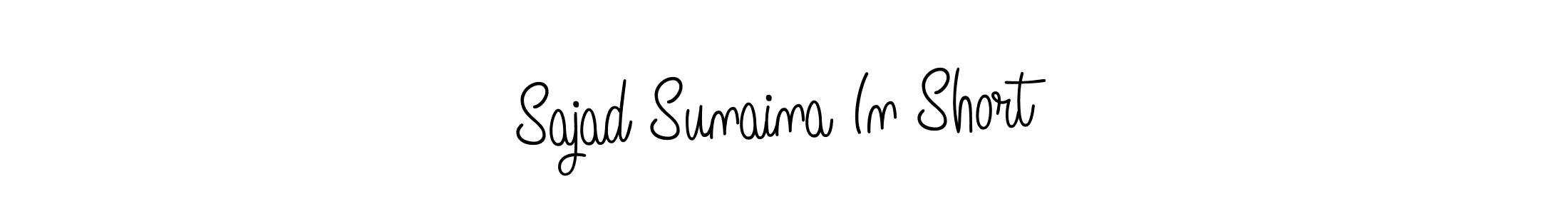 Make a beautiful signature design for name Sajad Sunaina In Short. Use this online signature maker to create a handwritten signature for free. Sajad Sunaina In Short signature style 5 images and pictures png