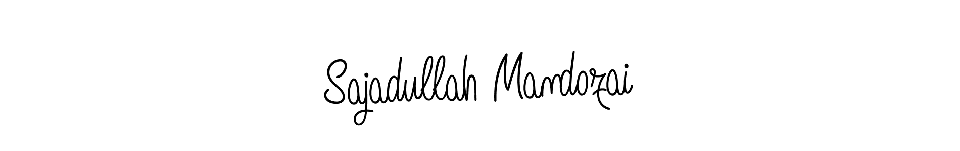 Create a beautiful signature design for name Sajadullah Mandozai. With this signature (Angelique-Rose-font-FFP) fonts, you can make a handwritten signature for free. Sajadullah Mandozai signature style 5 images and pictures png