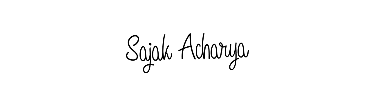 Similarly Angelique-Rose-font-FFP is the best handwritten signature design. Signature creator online .You can use it as an online autograph creator for name Sajak Acharya. Sajak Acharya signature style 5 images and pictures png