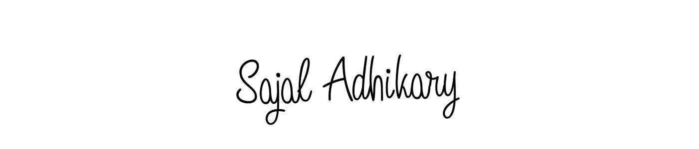 Also we have Sajal Adhikary name is the best signature style. Create professional handwritten signature collection using Angelique-Rose-font-FFP autograph style. Sajal Adhikary signature style 5 images and pictures png
