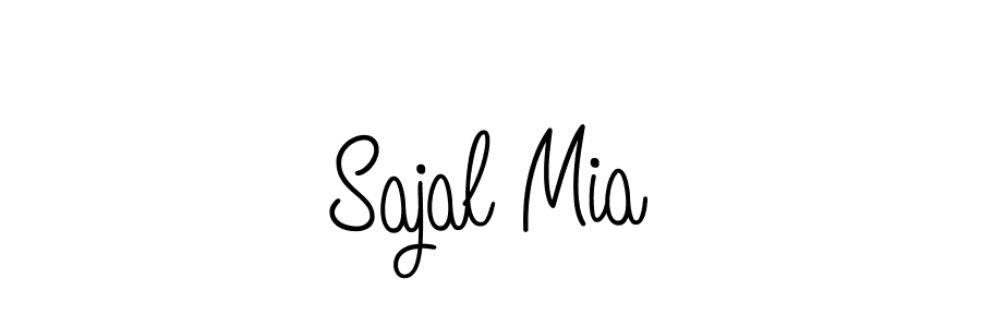 Sajal Mia stylish signature style. Best Handwritten Sign (Angelique-Rose-font-FFP) for my name. Handwritten Signature Collection Ideas for my name Sajal Mia. Sajal Mia signature style 5 images and pictures png