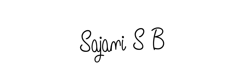 Best and Professional Signature Style for Sajani S B. Angelique-Rose-font-FFP Best Signature Style Collection. Sajani S B signature style 5 images and pictures png