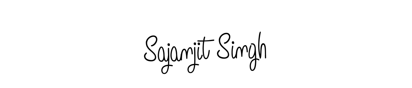 You should practise on your own different ways (Angelique-Rose-font-FFP) to write your name (Sajanjit Singh) in signature. don't let someone else do it for you. Sajanjit Singh signature style 5 images and pictures png