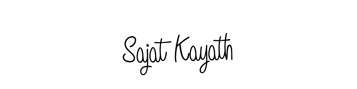 The best way (Angelique-Rose-font-FFP) to make a short signature is to pick only two or three words in your name. The name Sajat Kayath include a total of six letters. For converting this name. Sajat Kayath signature style 5 images and pictures png