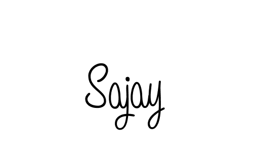 Sajay stylish signature style. Best Handwritten Sign (Angelique-Rose-font-FFP) for my name. Handwritten Signature Collection Ideas for my name Sajay. Sajay signature style 5 images and pictures png