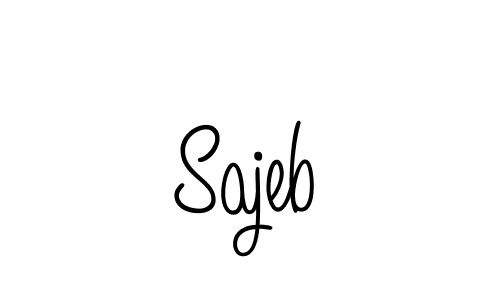 Use a signature maker to create a handwritten signature online. With this signature software, you can design (Angelique-Rose-font-FFP) your own signature for name Sajeb. Sajeb signature style 5 images and pictures png