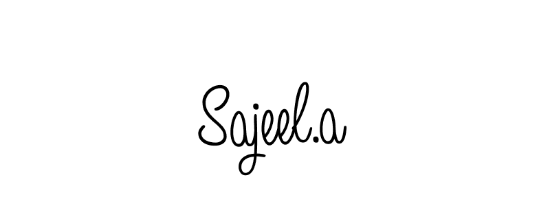 Angelique-Rose-font-FFP is a professional signature style that is perfect for those who want to add a touch of class to their signature. It is also a great choice for those who want to make their signature more unique. Get Sajeel.a name to fancy signature for free. Sajeel.a signature style 5 images and pictures png