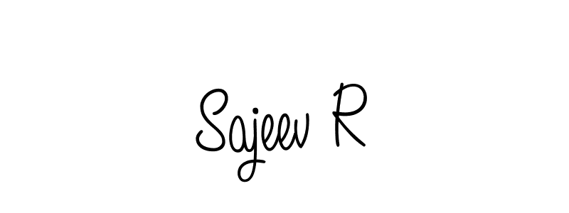 The best way (Angelique-Rose-font-FFP) to make a short signature is to pick only two or three words in your name. The name Sajeev R include a total of six letters. For converting this name. Sajeev R signature style 5 images and pictures png