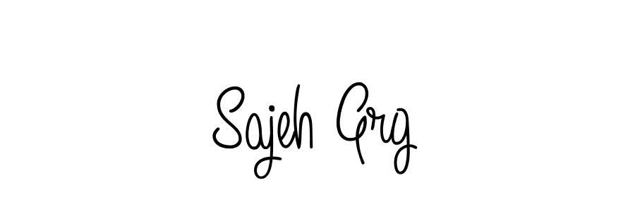 Create a beautiful signature design for name Sajeh Grg. With this signature (Angelique-Rose-font-FFP) fonts, you can make a handwritten signature for free. Sajeh Grg signature style 5 images and pictures png