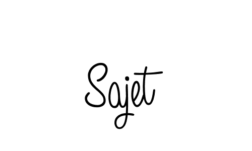 Sajet stylish signature style. Best Handwritten Sign (Angelique-Rose-font-FFP) for my name. Handwritten Signature Collection Ideas for my name Sajet. Sajet signature style 5 images and pictures png