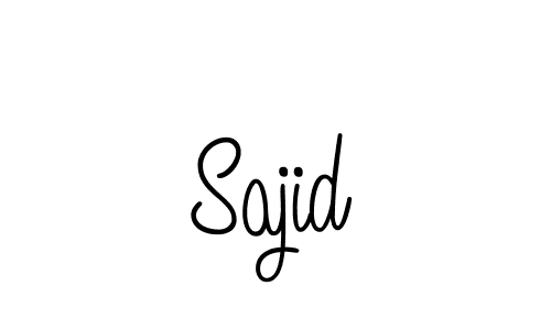 Use a signature maker to create a handwritten signature online. With this signature software, you can design (Angelique-Rose-font-FFP) your own signature for name Sajid. Sajid signature style 5 images and pictures png