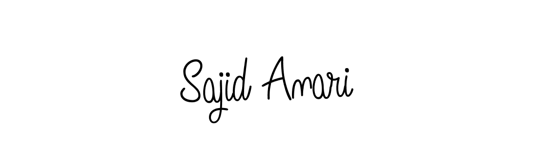 Sajid Anari stylish signature style. Best Handwritten Sign (Angelique-Rose-font-FFP) for my name. Handwritten Signature Collection Ideas for my name Sajid Anari. Sajid Anari signature style 5 images and pictures png