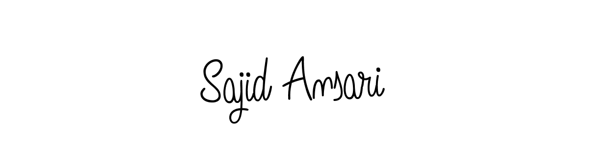 Make a beautiful signature design for name Sajid Ansari. With this signature (Angelique-Rose-font-FFP) style, you can create a handwritten signature for free. Sajid Ansari signature style 5 images and pictures png