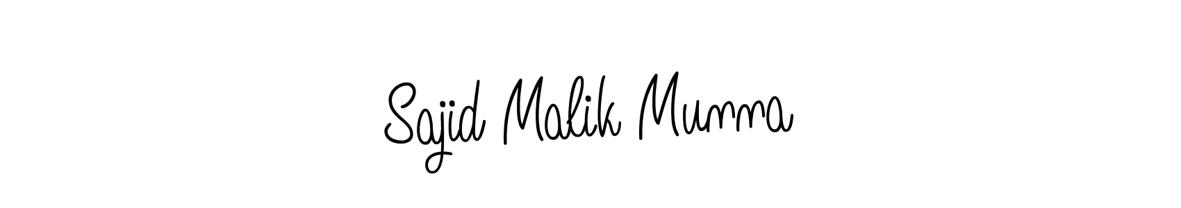 Create a beautiful signature design for name Sajid Malik Munna. With this signature (Angelique-Rose-font-FFP) fonts, you can make a handwritten signature for free. Sajid Malik Munna signature style 5 images and pictures png