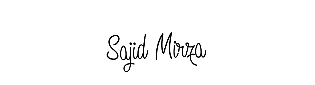 Use a signature maker to create a handwritten signature online. With this signature software, you can design (Angelique-Rose-font-FFP) your own signature for name Sajid Mirza. Sajid Mirza signature style 5 images and pictures png