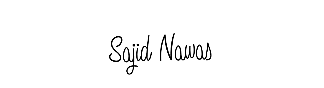 You should practise on your own different ways (Angelique-Rose-font-FFP) to write your name (Sajid Nawas) in signature. don't let someone else do it for you. Sajid Nawas signature style 5 images and pictures png