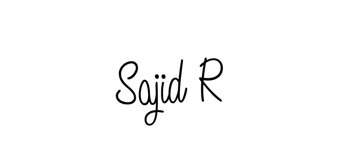 You should practise on your own different ways (Angelique-Rose-font-FFP) to write your name (Sajid R) in signature. don't let someone else do it for you. Sajid R signature style 5 images and pictures png