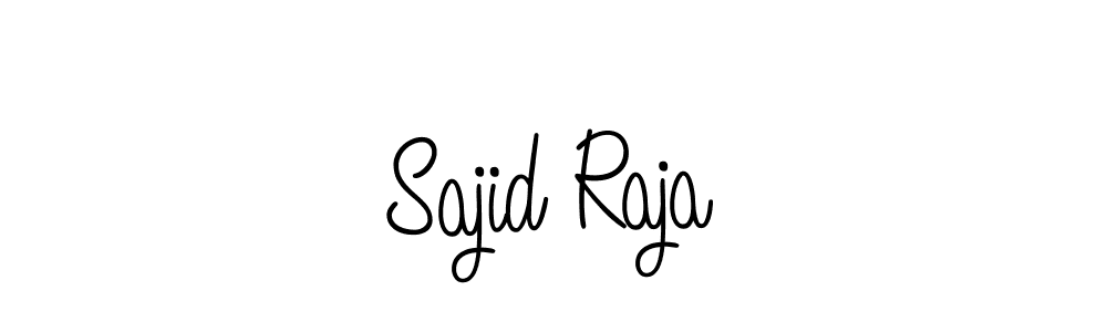 How to make Sajid Raja name signature. Use Angelique-Rose-font-FFP style for creating short signs online. This is the latest handwritten sign. Sajid Raja signature style 5 images and pictures png
