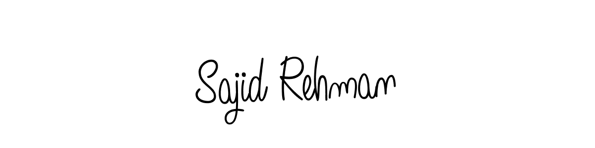 Make a beautiful signature design for name Sajid Rehman. With this signature (Angelique-Rose-font-FFP) style, you can create a handwritten signature for free. Sajid Rehman signature style 5 images and pictures png