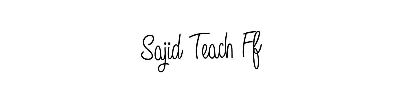 Design your own signature with our free online signature maker. With this signature software, you can create a handwritten (Angelique-Rose-font-FFP) signature for name Sajid Teach Ff. Sajid Teach Ff signature style 5 images and pictures png