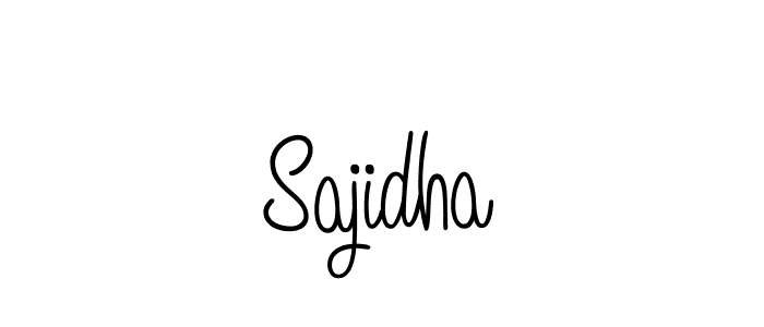 How to make Sajidha signature? Angelique-Rose-font-FFP is a professional autograph style. Create handwritten signature for Sajidha name. Sajidha signature style 5 images and pictures png